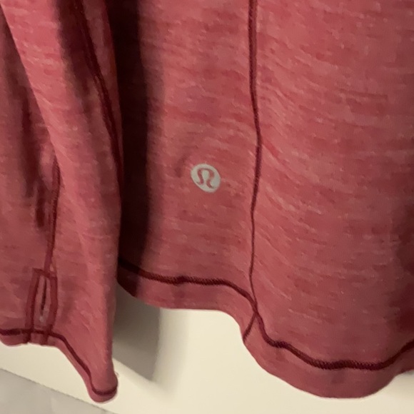 Lululemon Swiftly Women's Burgundy Long Sleeve Top - Picture 4 of 5